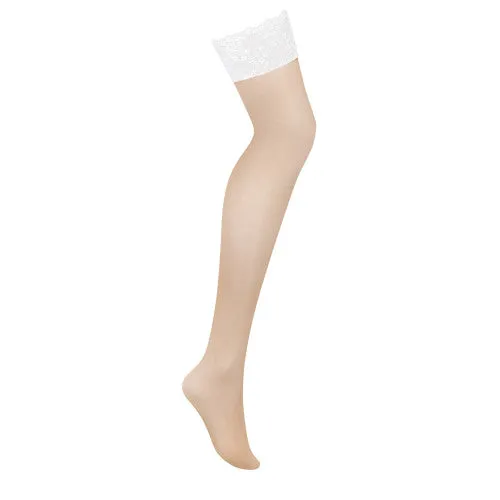 Obsessive Heavenlly stockings with white lace