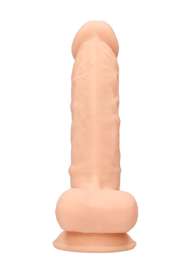 Silicone Dildo With Balls - 7''/ 18 Cm