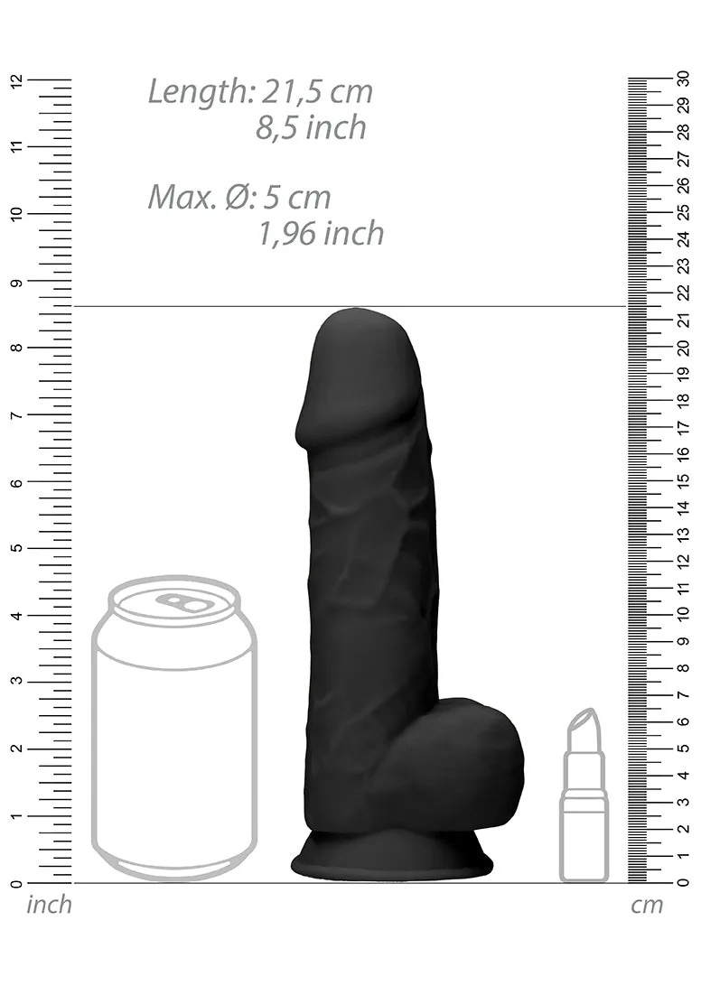 Silicone Dildo With Balls - 8.5''/ 21.6 Cm