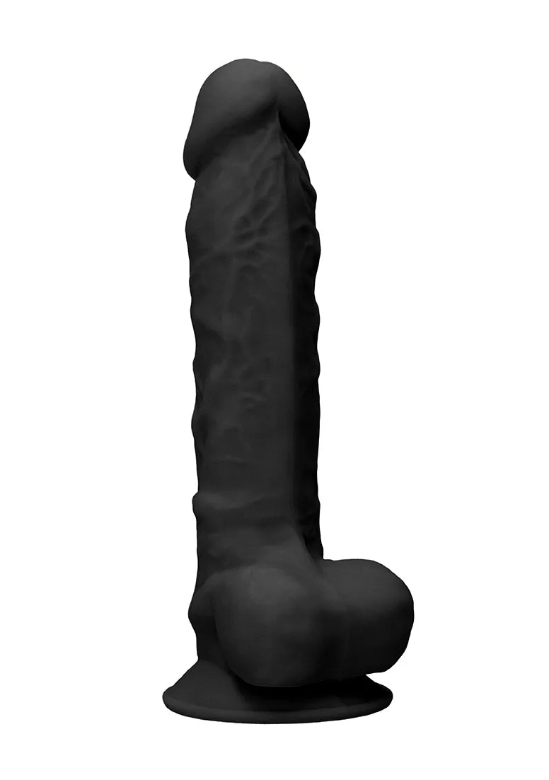 Silicone Dildo With Balls - 9''/ 22.8 Cm