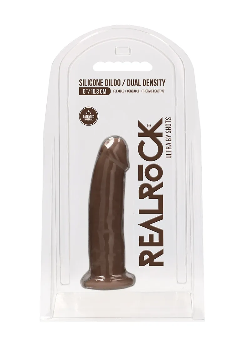 Silicone Dildo Without Balls - 15.3 Cm - Brown