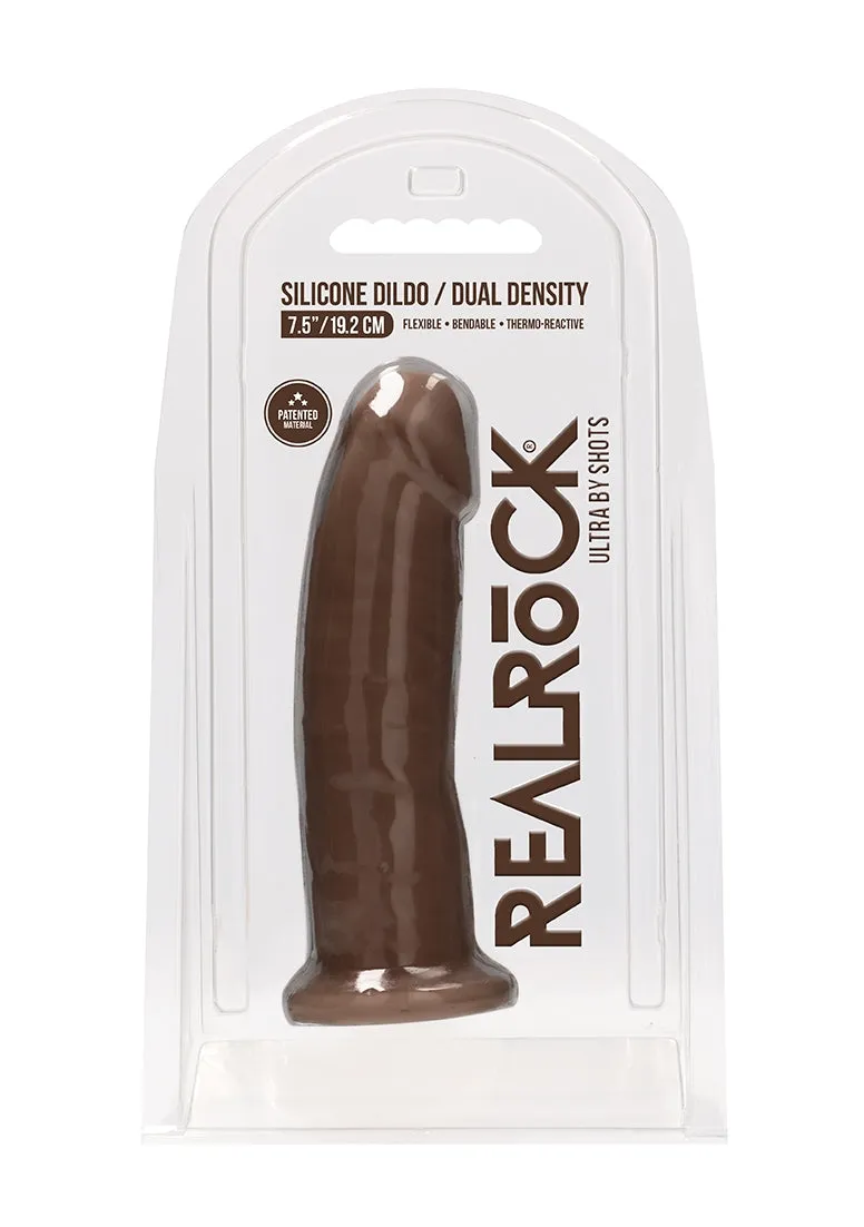 Silicone Dildo Without Balls - 19.2 Cm - Brown