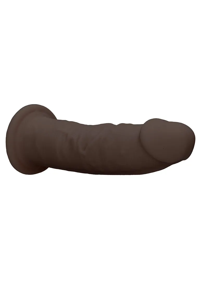 Silicone Dildo Without Balls - 19.2 Cm - Brown