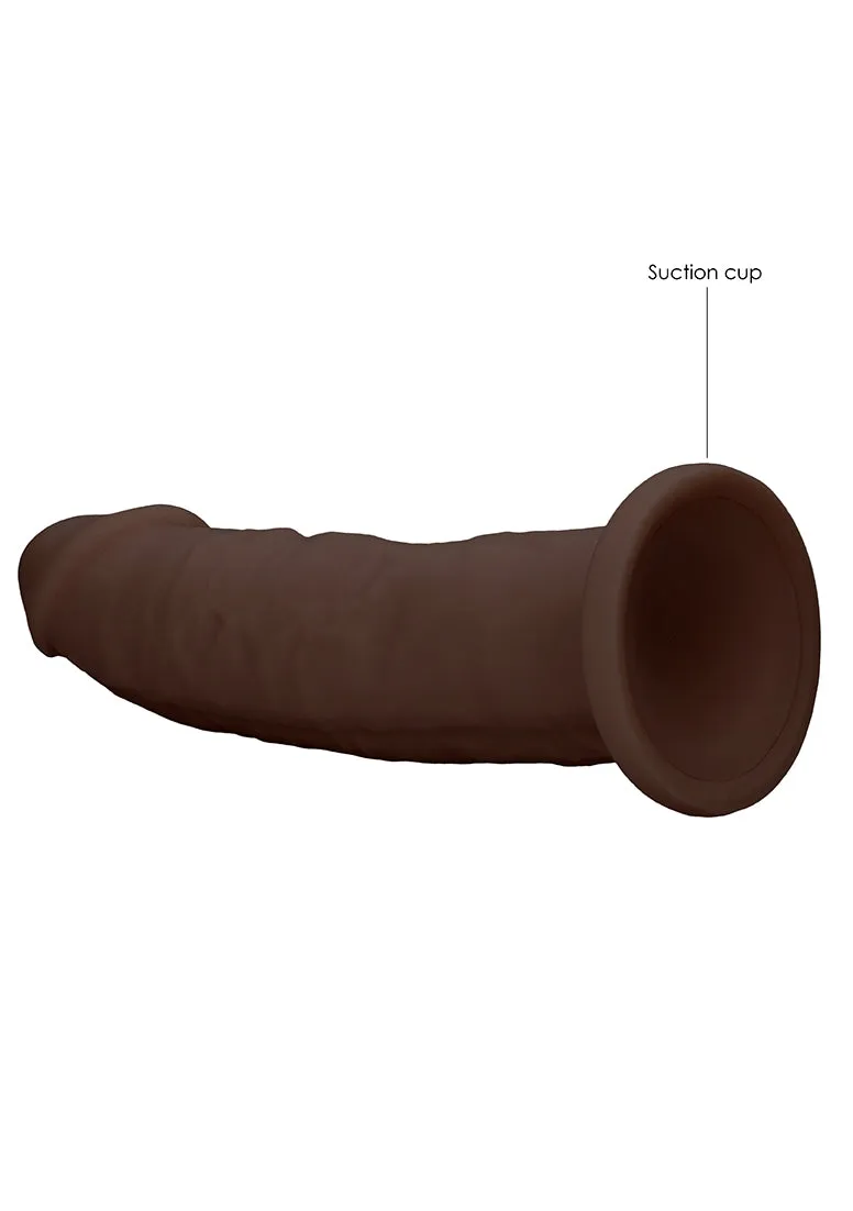 Silicone Dildo Without Balls - 22.8 Cm - Brown