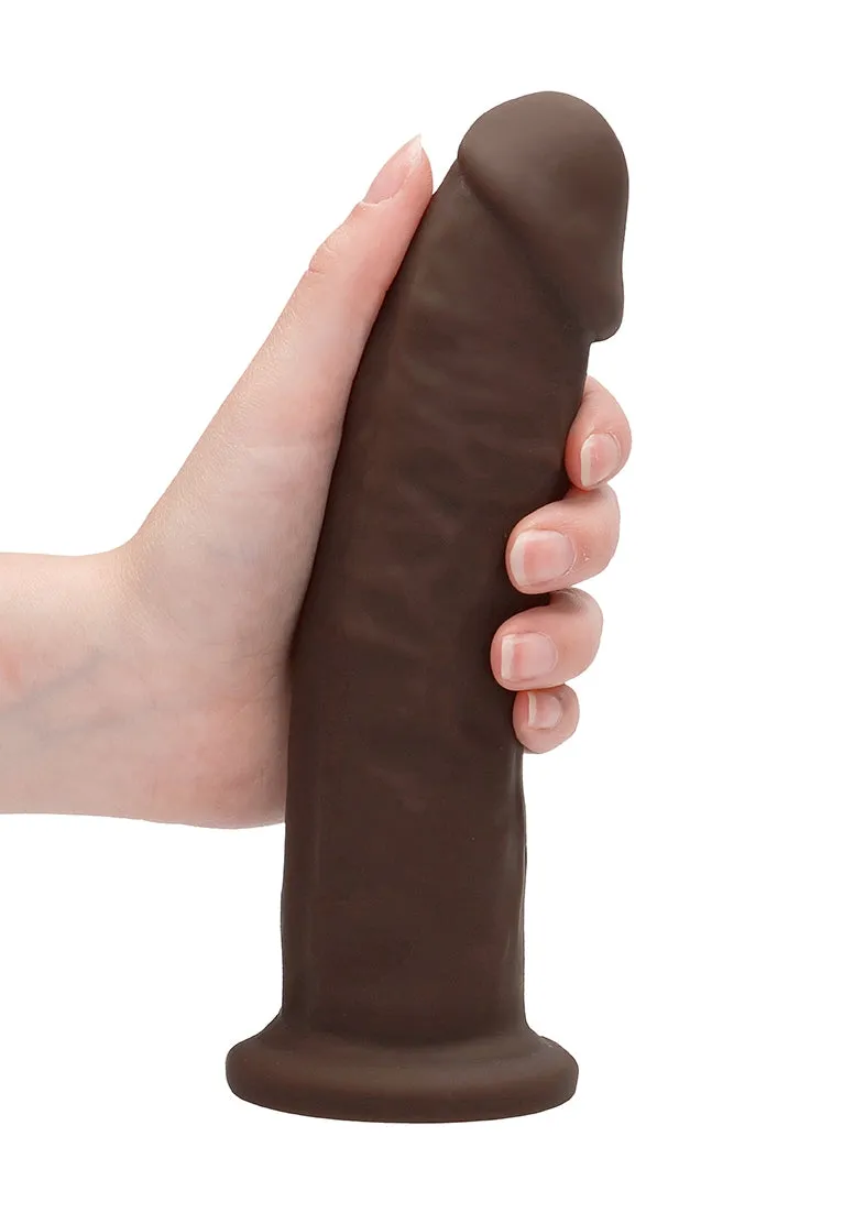 Silicone Dildo Without Balls - 22.8 Cm - Brown