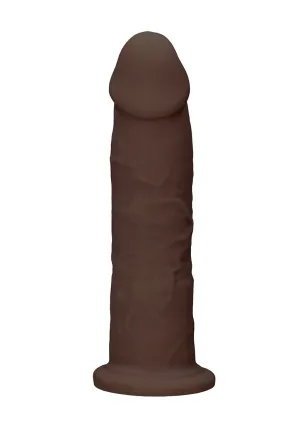 Silicone Dildo Without Balls - 22.8 Cm - Brown