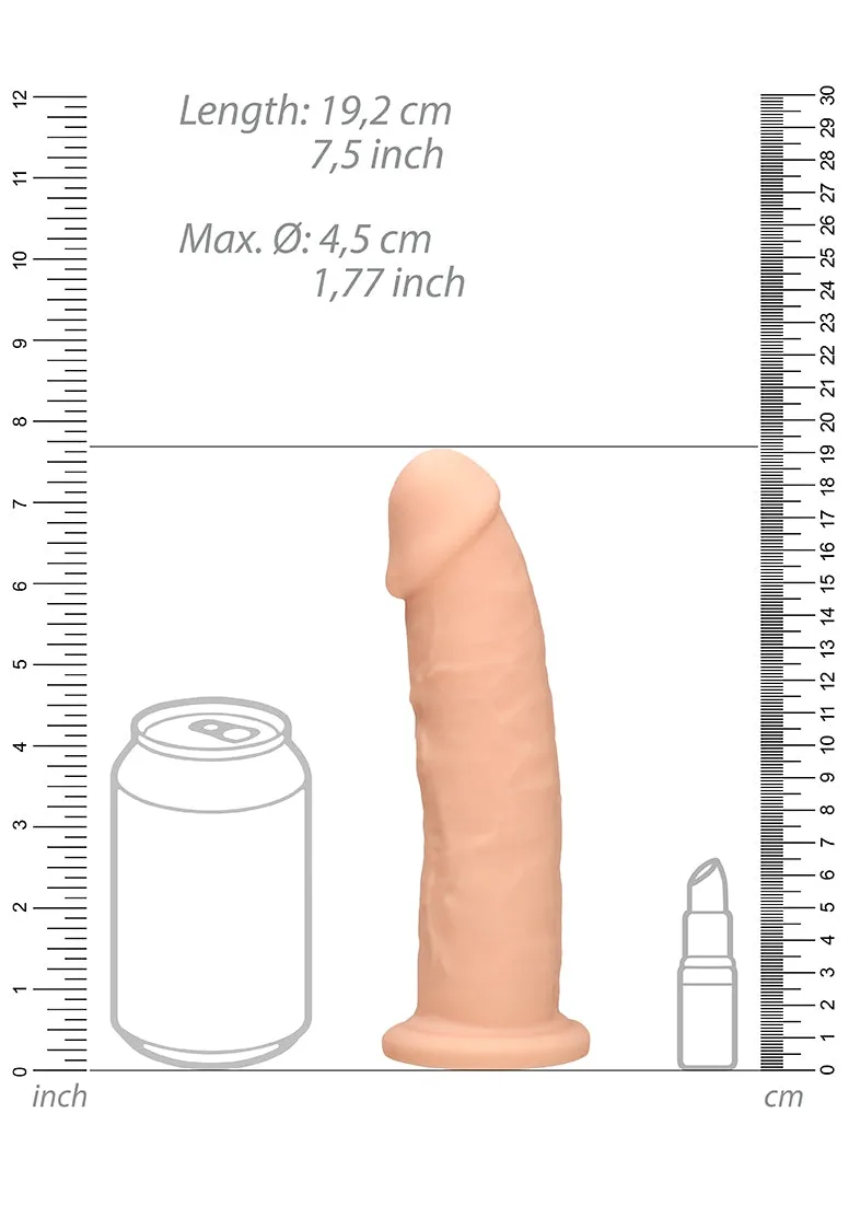 Silicone Dildo Without Balls - 7.5''/ 19.2 Cm