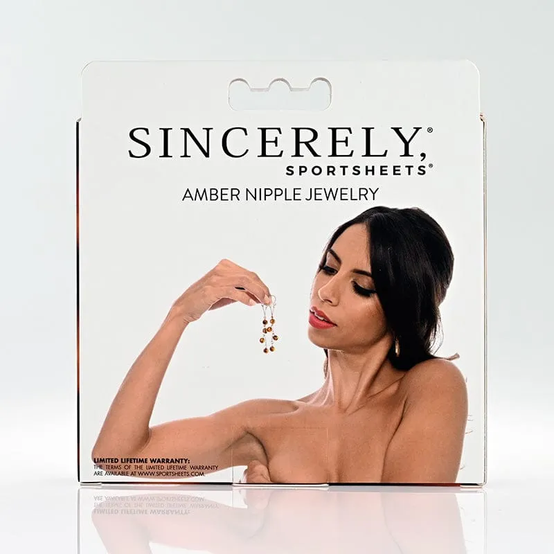 Sportsheets Sincerely Amber Nipple Jewelry