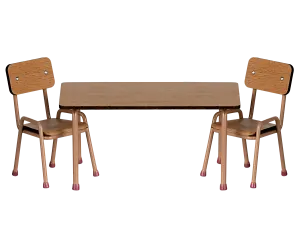 Table And Chair Set, Mouse - Dark Powder