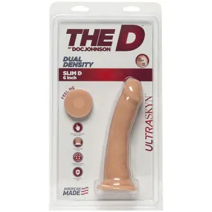 The D - Slim D - 6 Inch Without Balls - Ultraskyn - Vanilla