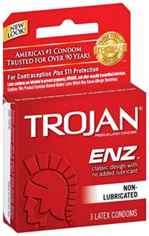 Trojan ENZ Non-Lubricated Condoms