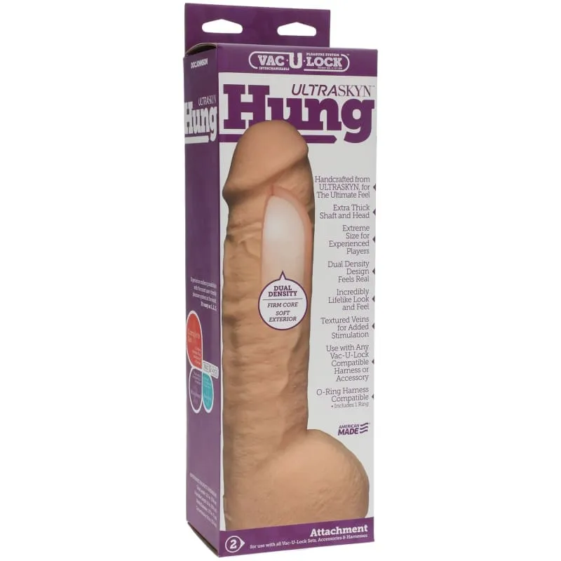 Vac-U-Lock Hung Ur3 Cock - White